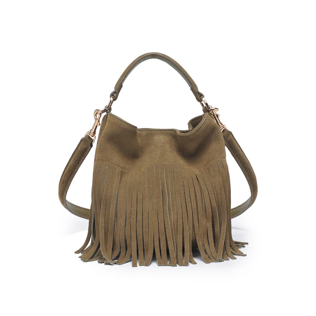 Woman wearing Olive Moda Luxe Faith Crossbody 842017139058 View 7 | Olive