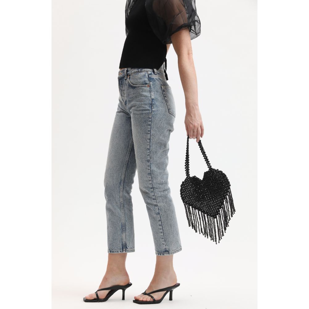 Woman wearing Black Sol and Selene Valeria Evening Bag 842017133957 View 4 | Black