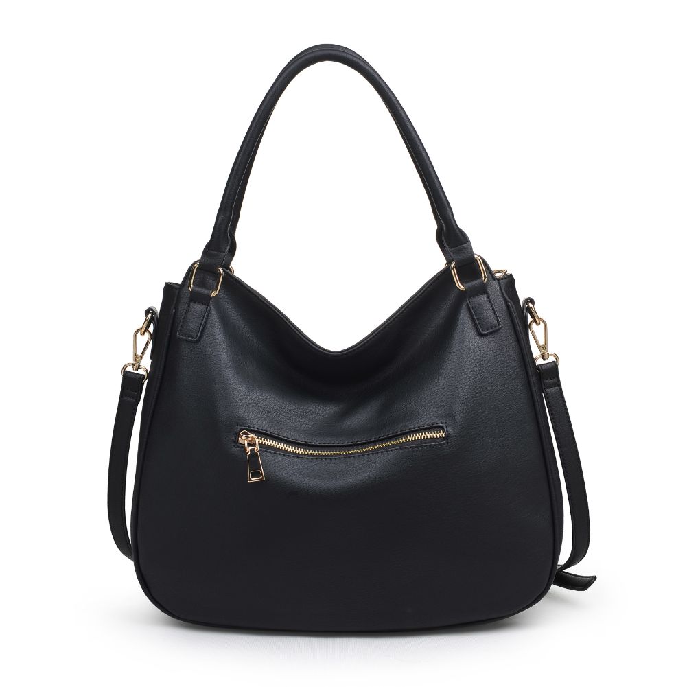Product Image of Moda Luxe Angelica Satchel 842017123866 View 3 | Black