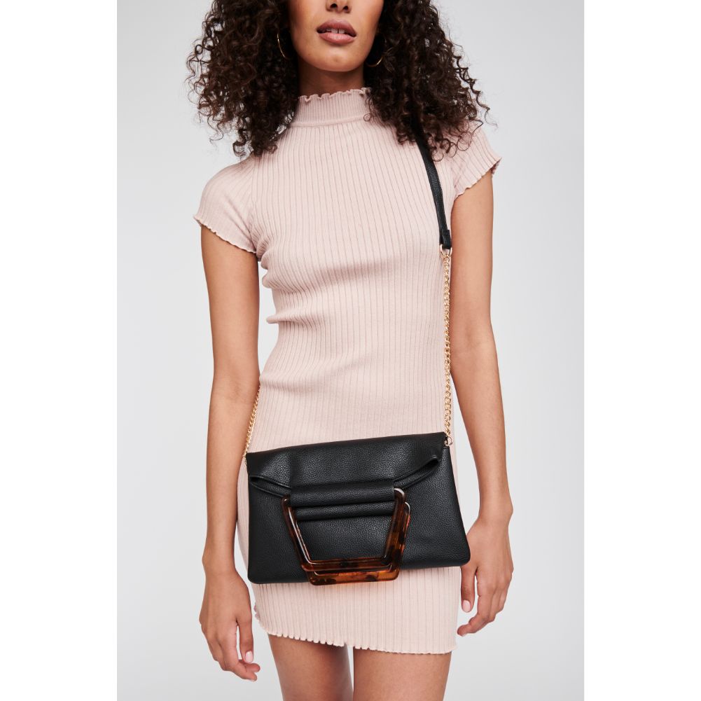 Woman wearing Black Moda Luxe Deschanel Crossbody 842017120995 View 1 | Black