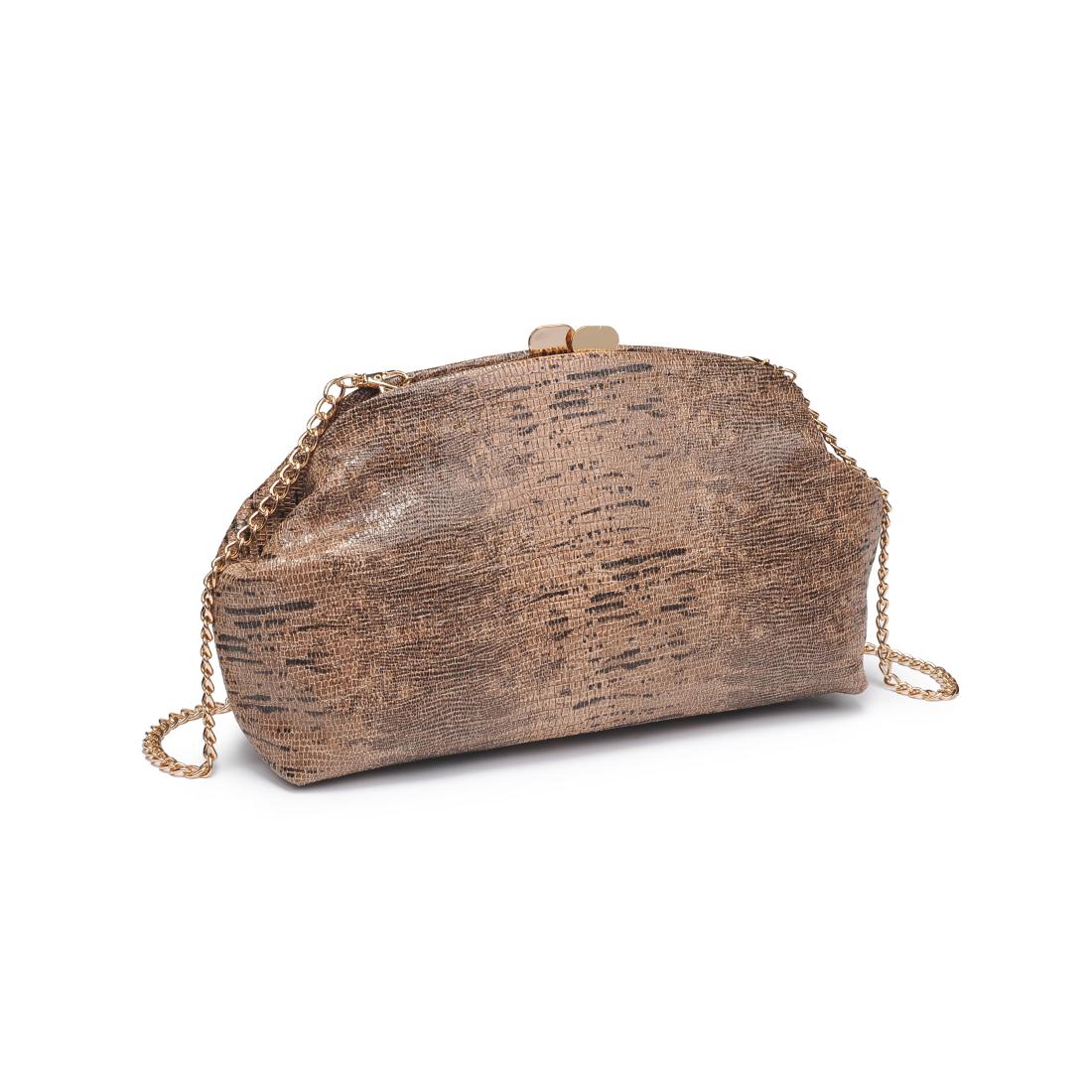 Product Image of Moda Luxe Camille Clutch 842017139201 View 6 | Brown