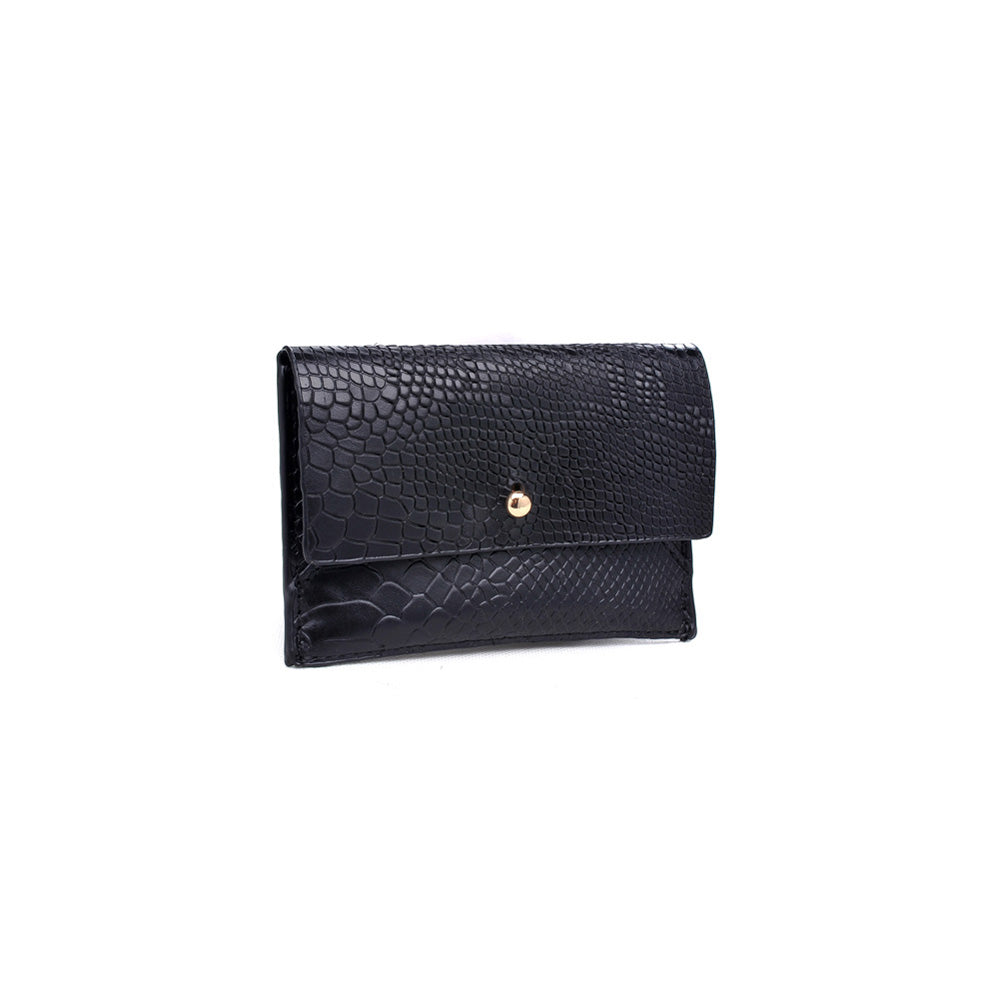 Product Image of Moda Luxe Elle Python Wallet 842017119890 View 2 | Black