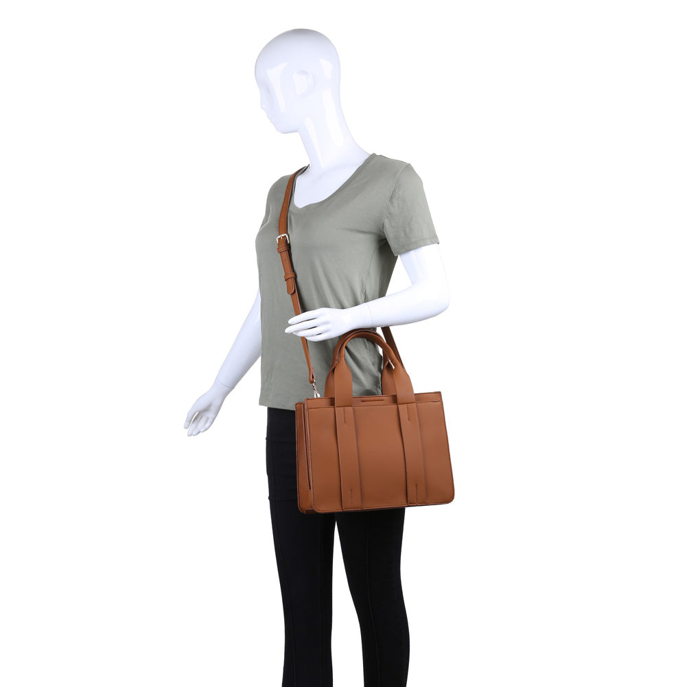 Product Image of Moda Luxe Kelly Satchel 842017116332 View 5 | Tan