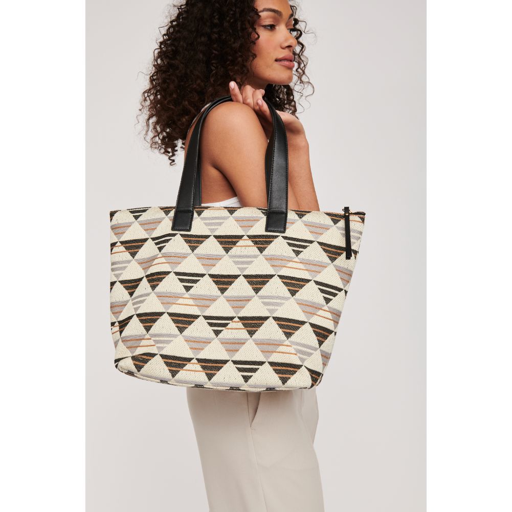 Woman wearing Black Multi Moda Luxe Quinn Tote 842017124481 View 2 | Black Multi