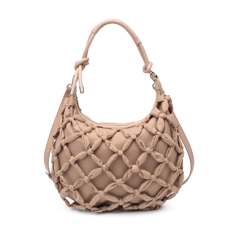 Woman wearing Natural Moda Luxe Leslie Hobo 842017135654 View 5 | Natural