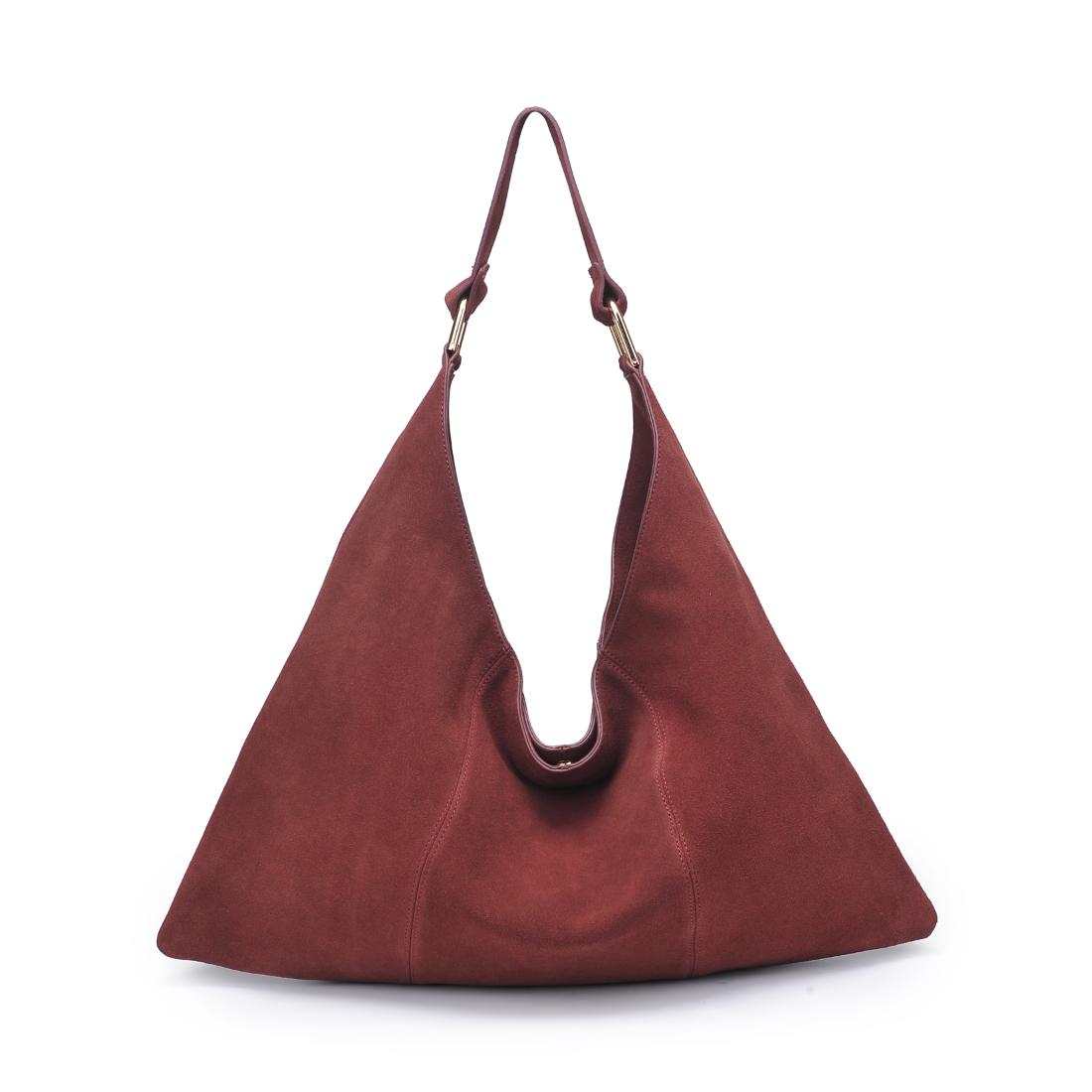 Woman wearing Rust Moda Luxe Indie Hobo 842017138952 View 7 | Rust