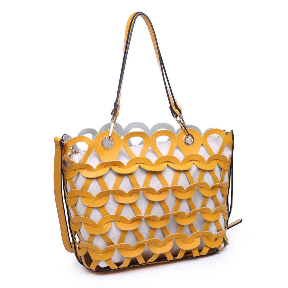 Product Image of Moda Luxe Paige Tote 842017119791 View 6 | Mustard