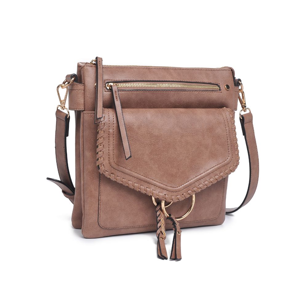 Woman wearing Nutmeg Moda Luxe Leslie Messenger 842017128199 View 6 | Nutmeg