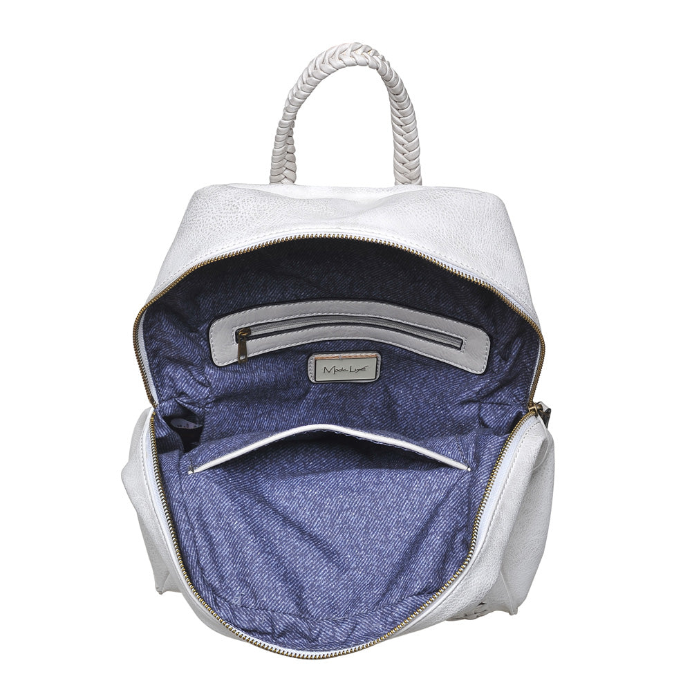 Product Image of Moda Luxe Sofia Backpack 842017113577 View 4 | White