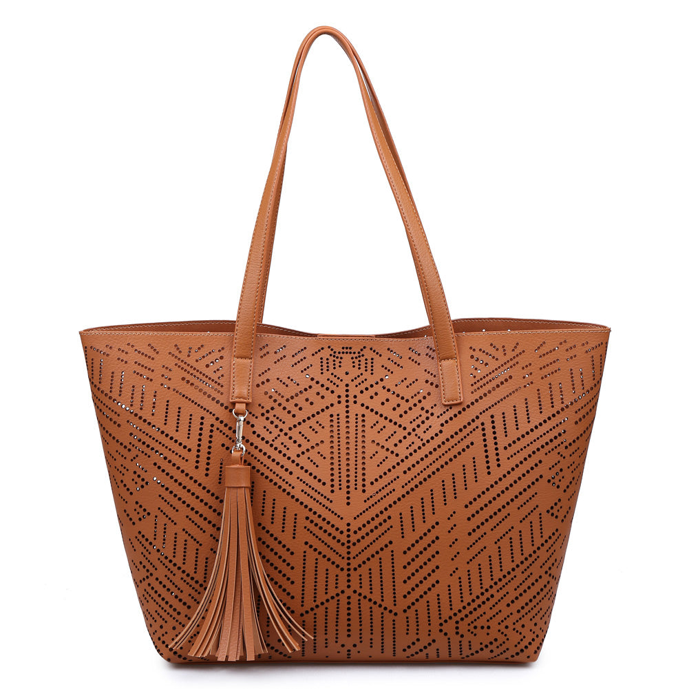 Product Image of Moda Luxe Wanderlust Tote 842017110972 View 1 | Tan