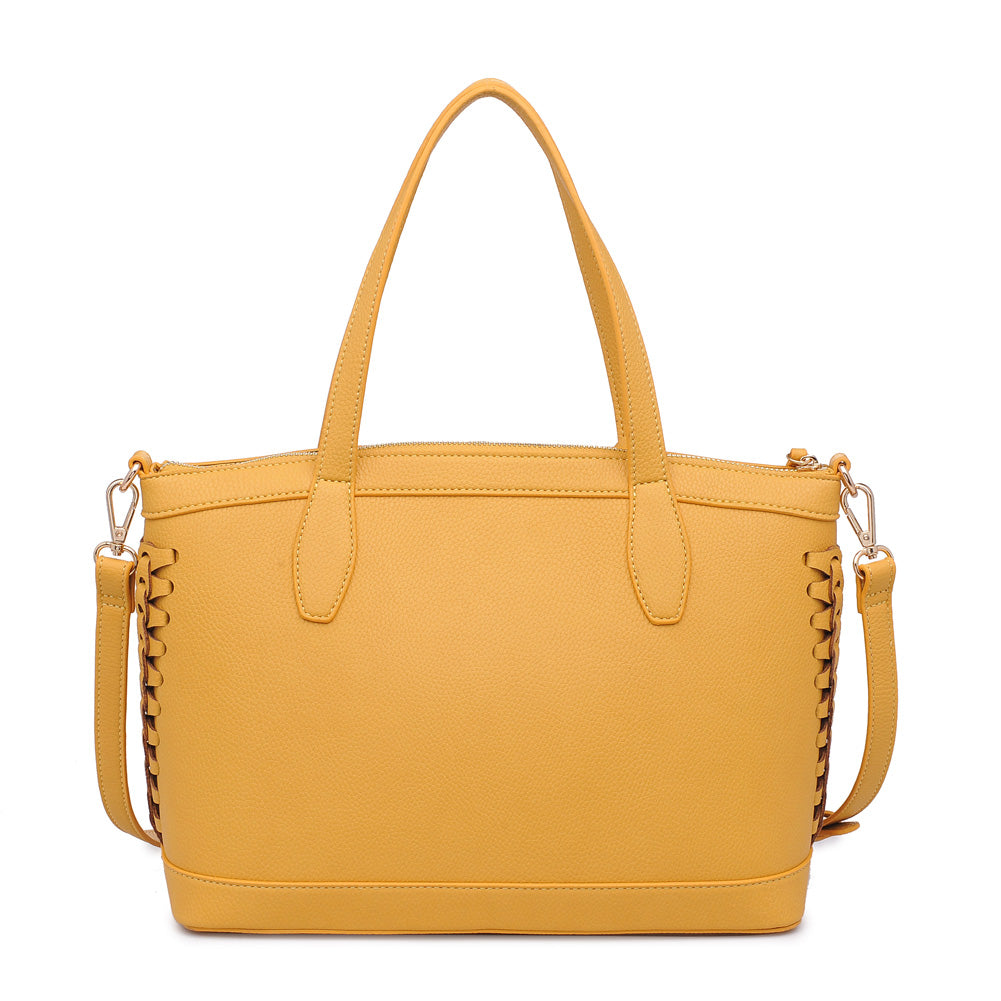 Product Image of Moda Luxe Stormi Satchel 842017118756 View 3 | Mustard
