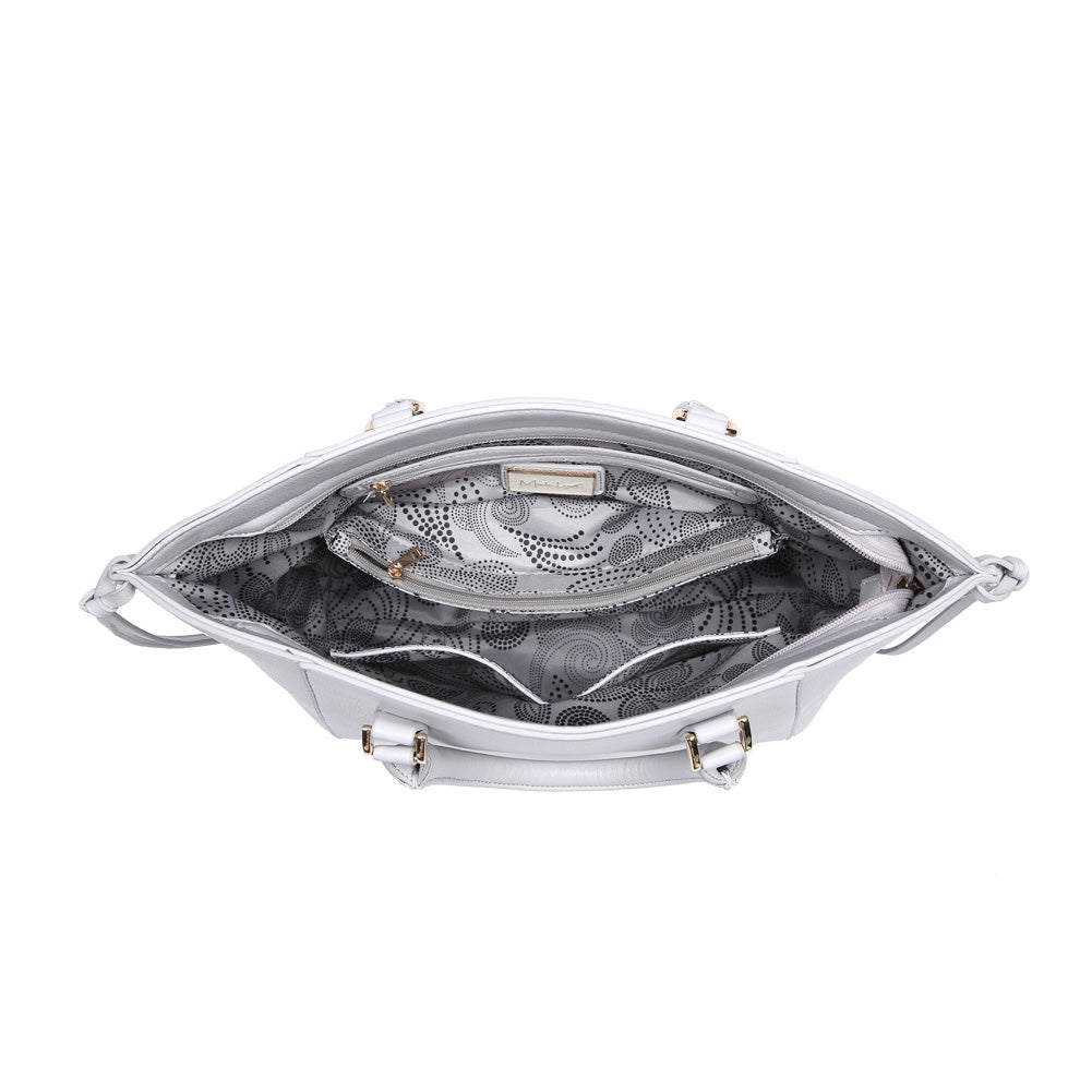 Product Image of Moda Luxe Reese Satchel 842017119364 View 4 | Grey