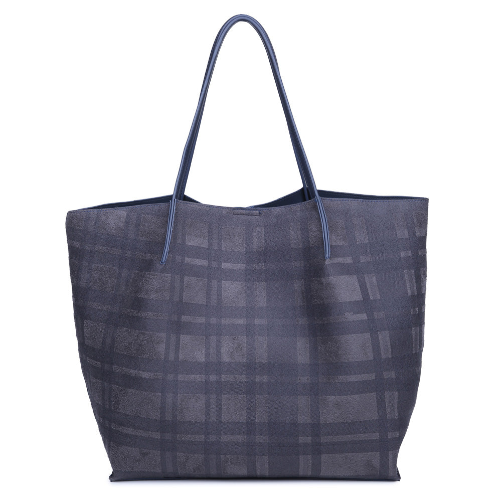 Product Image of Product Image of Moda Luxe Cambridge Tote 842017116455 View 3 | Navy
