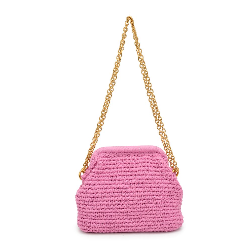 Woman wearing Pink Moda Luxe Christabel Crossbody 842017131083 View 5 | Pink