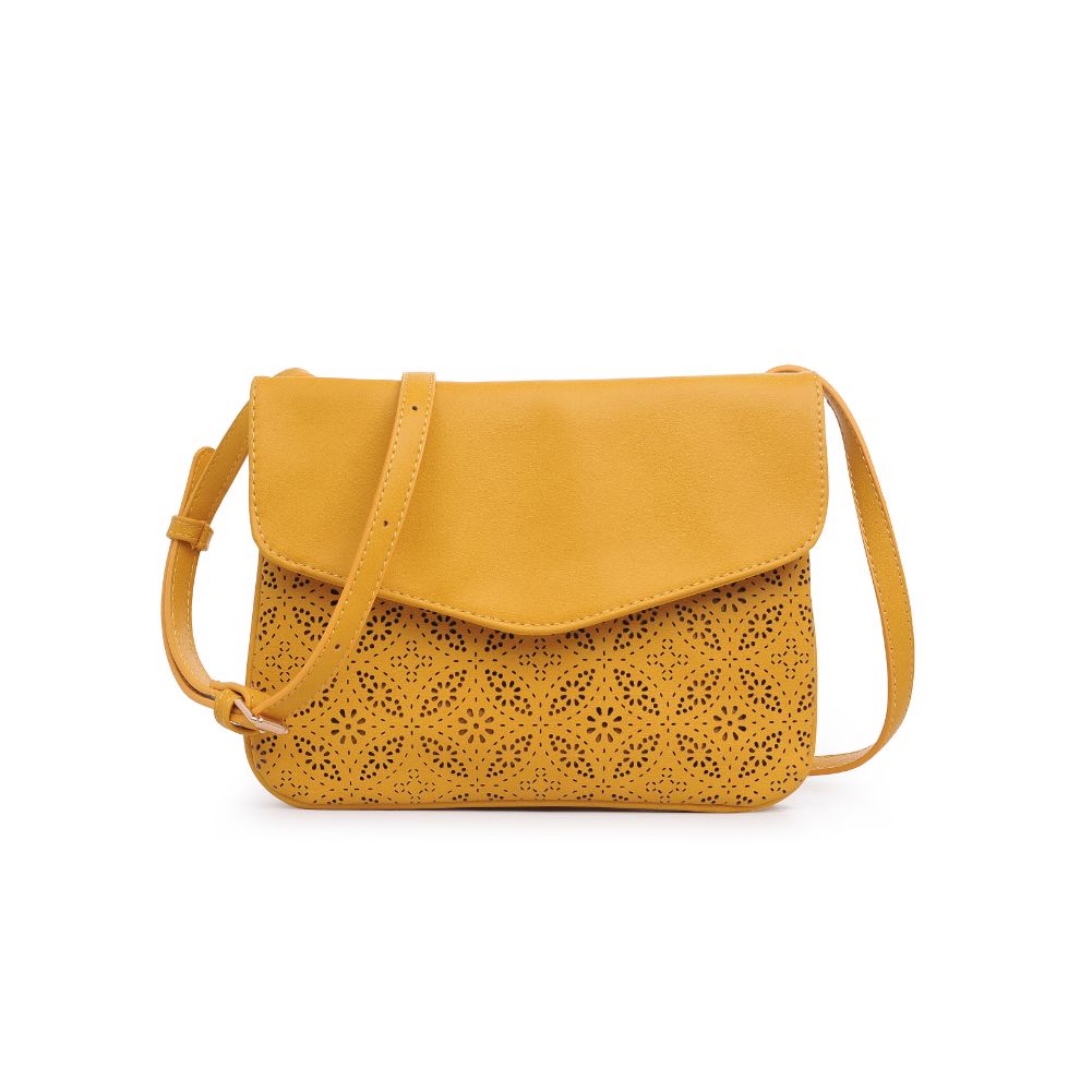 Product Image of Moda Luxe Tate-Perf Crossbody 842017111245 View 1 | Mustard