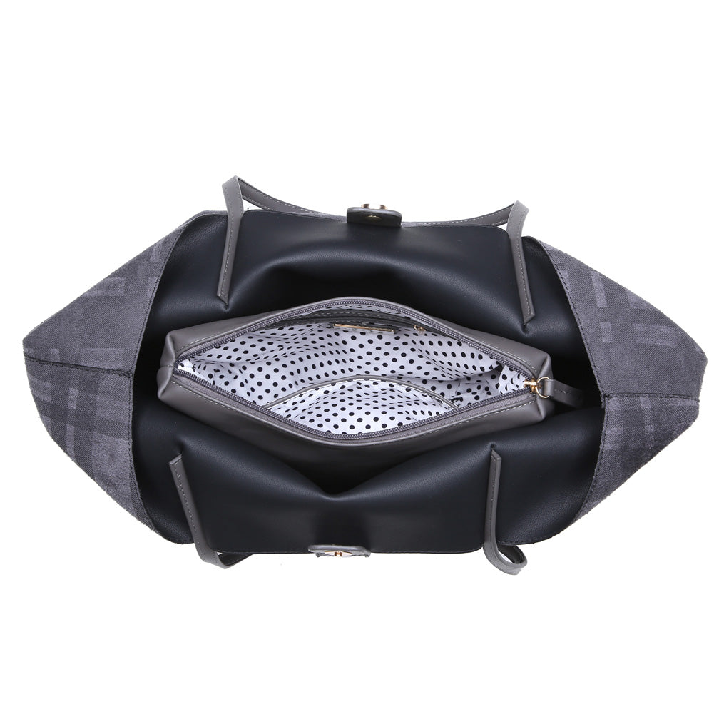 Product Image of Moda Luxe Cambridge Tote 842017116424 View 4 | Charcoal