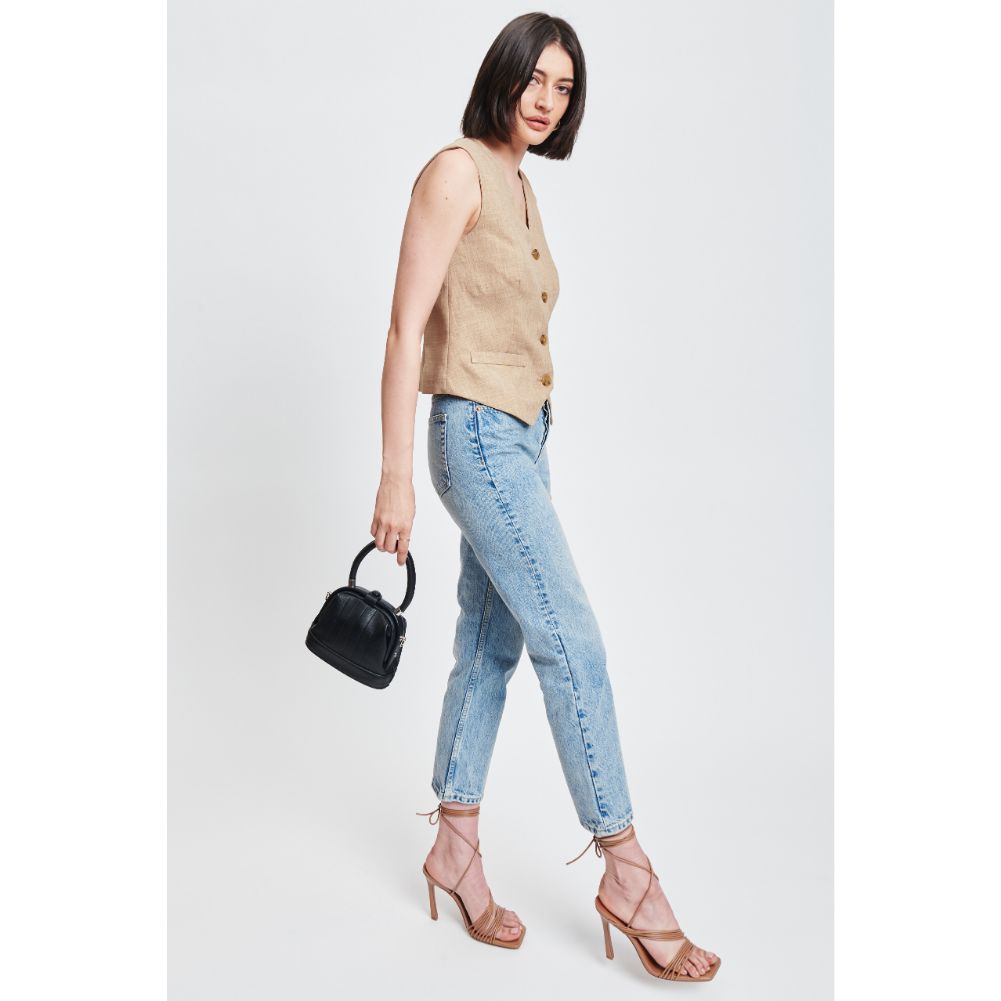 Woman wearing Black Sol and Selene Charmaine Crossbody 842017131274 View 2 | Black