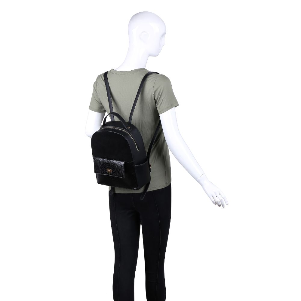 Product Image of Moda Luxe Reilley Backpack 842017121657 View 5 | Black