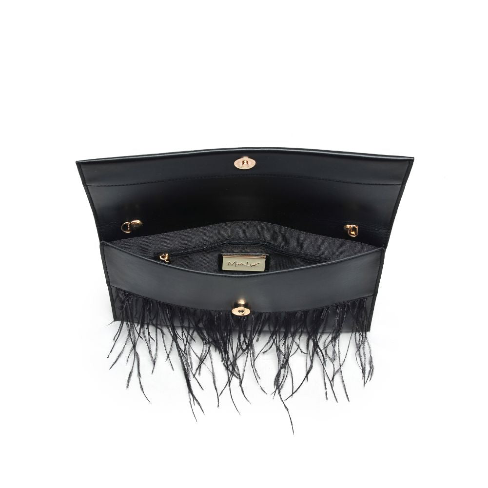 Woman wearing Black Moda Luxe Everlee Clutch 842017131113 View 9 | Black