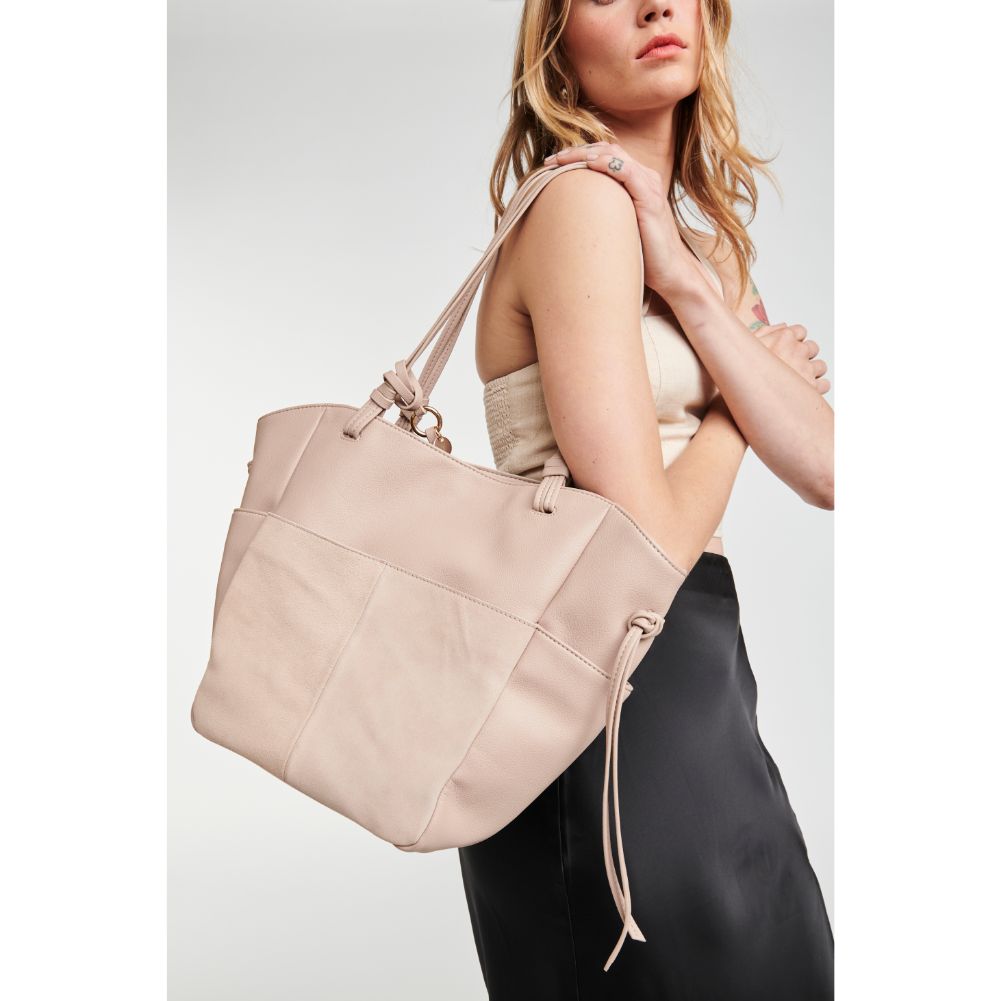 Woman wearing Natural Moda Luxe Chloe Hobo 842017126881 View 1 | Natural