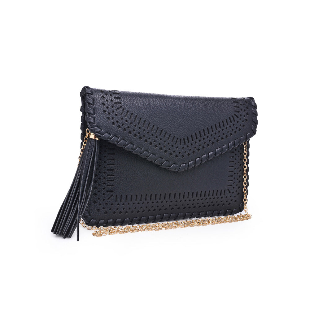Product Image of Moda Luxe Daisy Clutch 842017118602 View 6 | Black