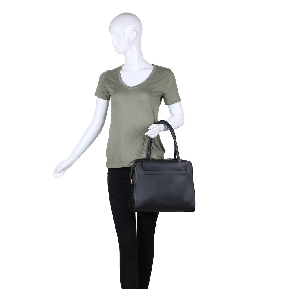 Product Image of Moda Luxe Juliette Satchel 842017114710 View 5 | Black