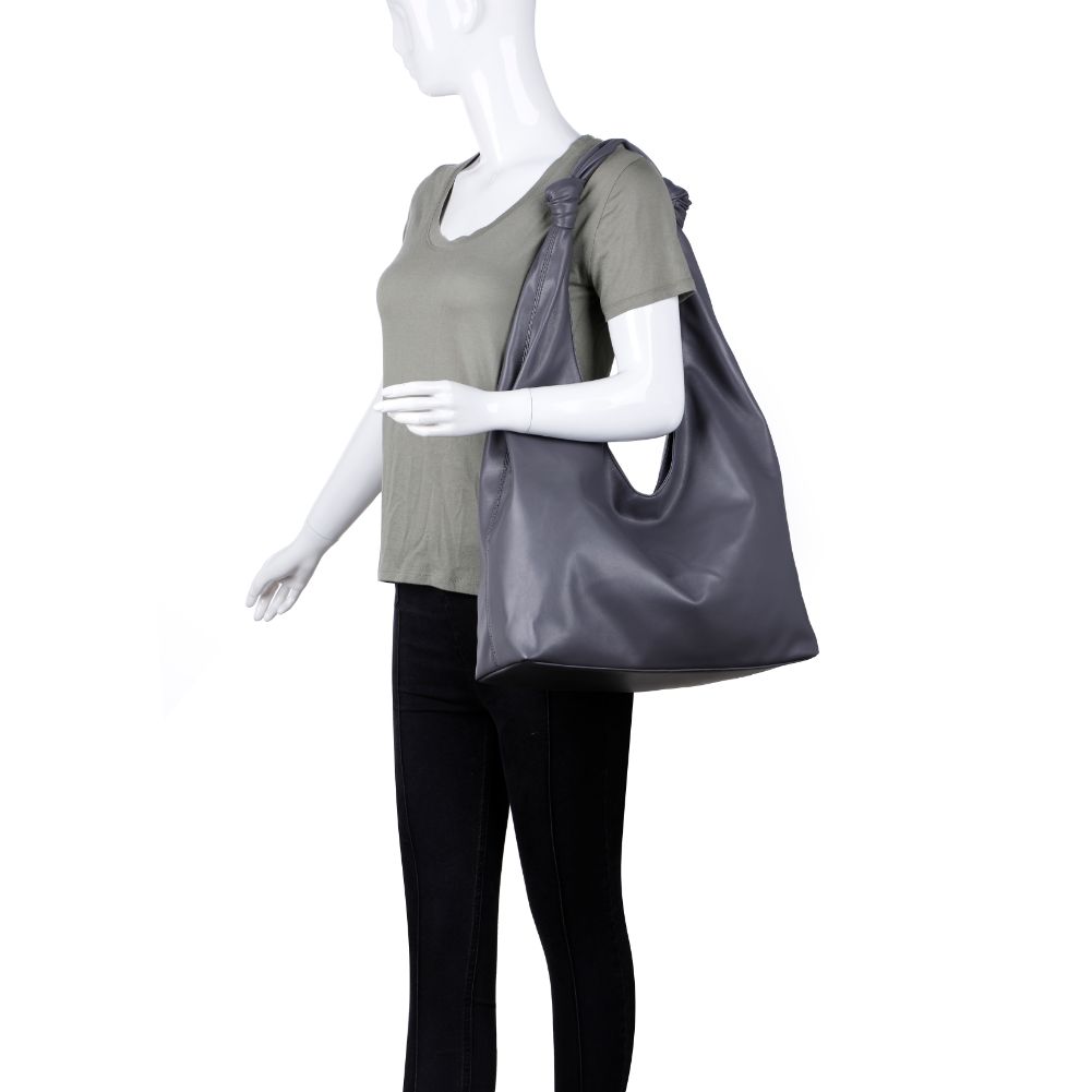 Product Image of Moda Luxe Sloan Hobo 842017125945 View 5 | Slate