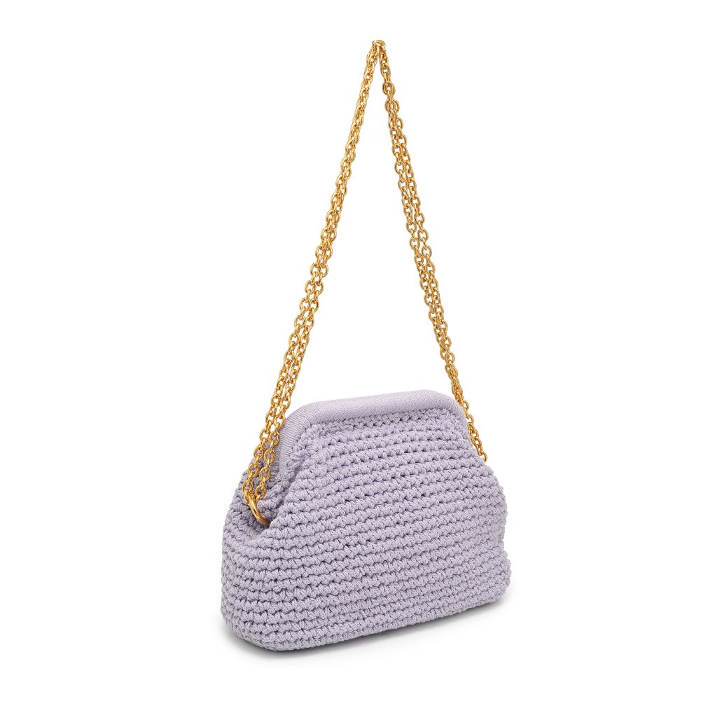 Woman wearing Lilac Moda Luxe Christabel Crossbody 842017131090 View 6 | Lilac