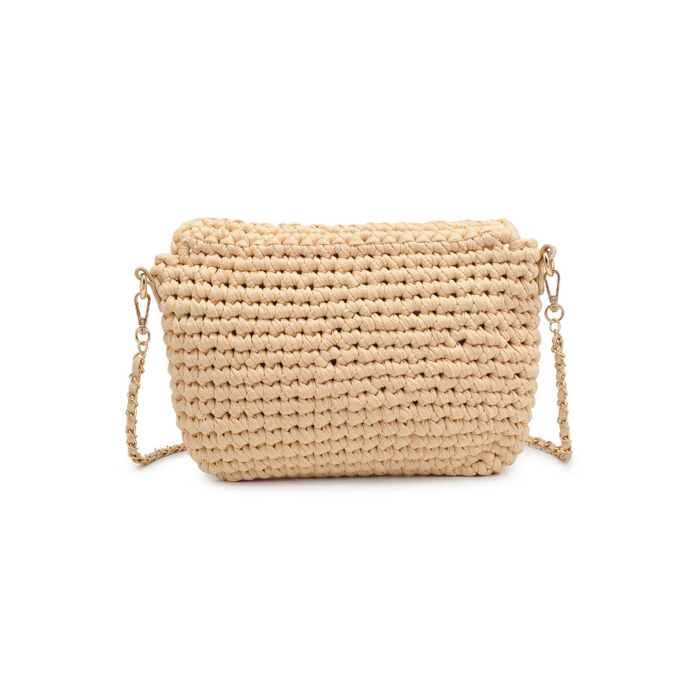 Woman wearing Natural Moda Luxe Annalise Crossbody 842017132257 View 7 | Natural