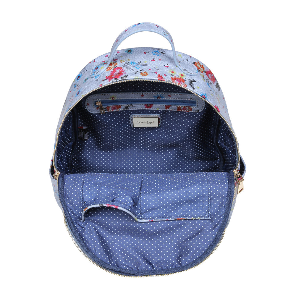 Product Image of Moda Luxe Nancy Backpack 842017119722 View 4 | Blue