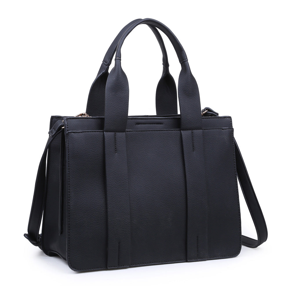 Product Image of Moda Luxe Kelly Satchel 842017116318 View 2 | Black
