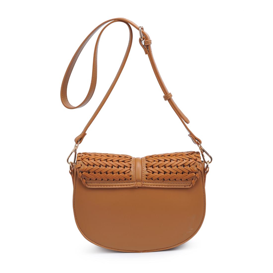 Woman wearing Tan Moda Luxe Cecillia Crossbody 842017137702 View 7 | Tan