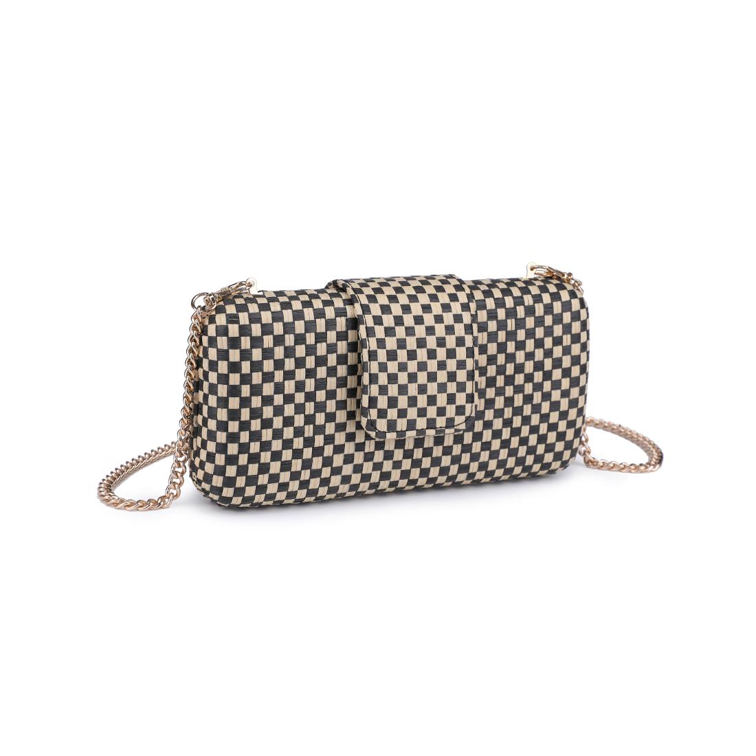 Woman wearing Black Natural Moda Luxe Sylvi Evening Bag 842017138211 View 6 | Black Natural