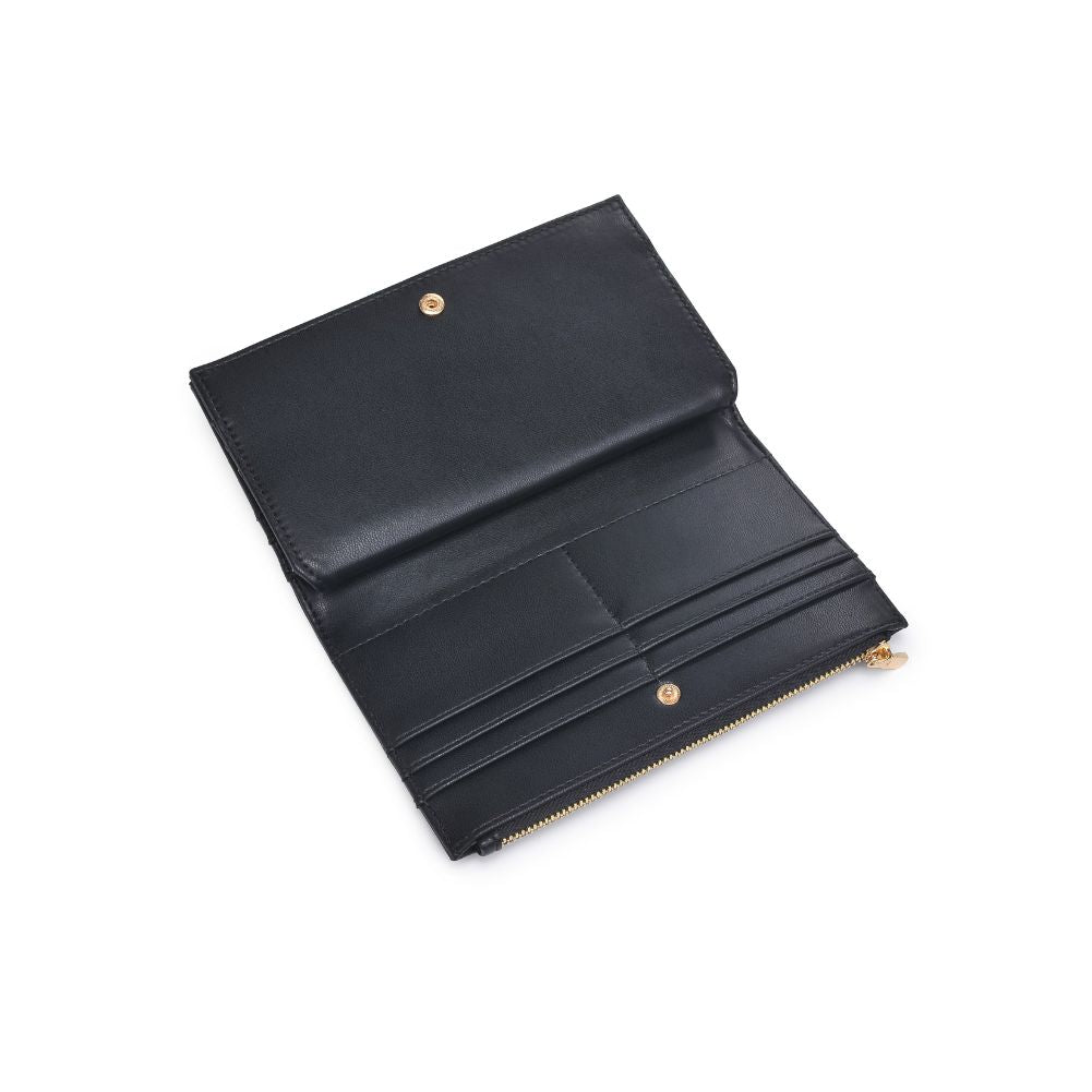 Woman wearing Black Moda Luxe Thalia Wallet 842017132332 View 9 | Black