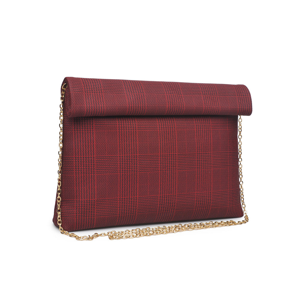 Product Image of Moda Luxe Heather Clutch 842017116653 View 6 | Red