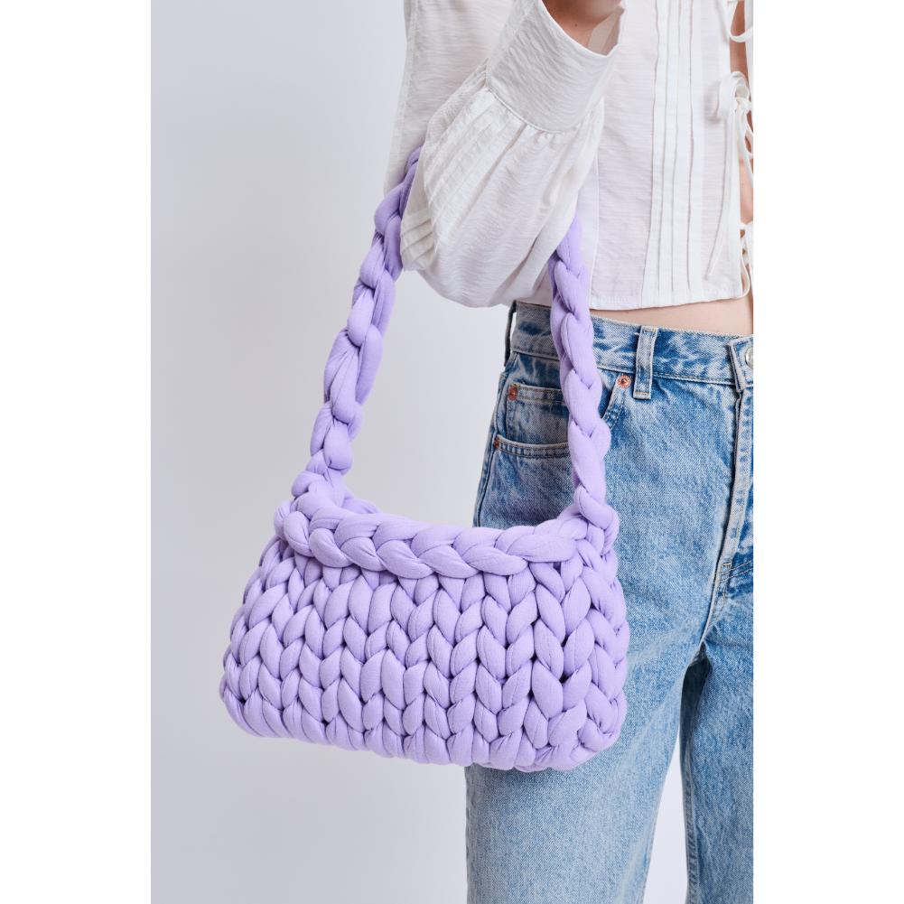 Woman wearing Lilac Sol and Selene Trendelle Hobo 842017134947 View 1 | Lilac