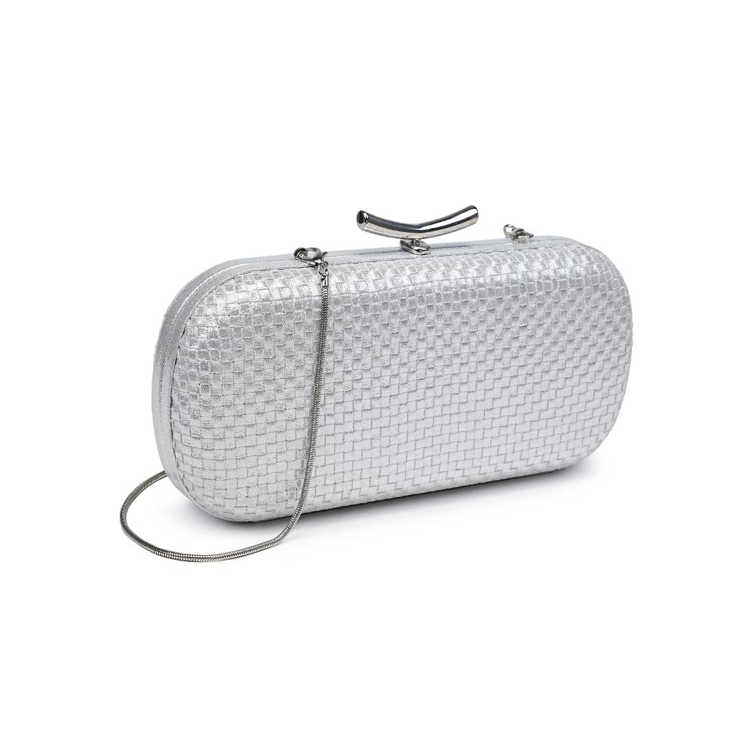 Product Image of Moda Luxe Victoria Evening Bag 842017139454 View 6 | Silver