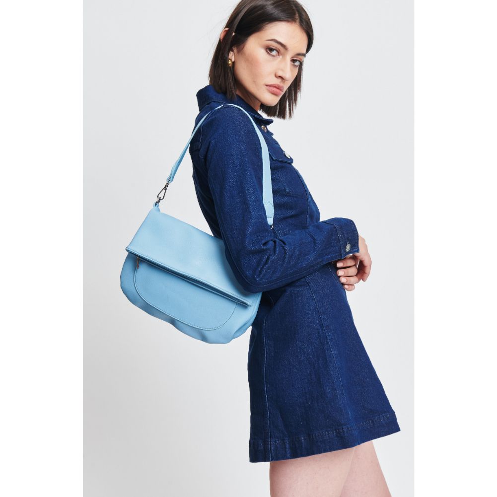 Woman wearing Sky Blue Sol and Selene Blake Crossbody 842017132691 View 1 | Sky Blue