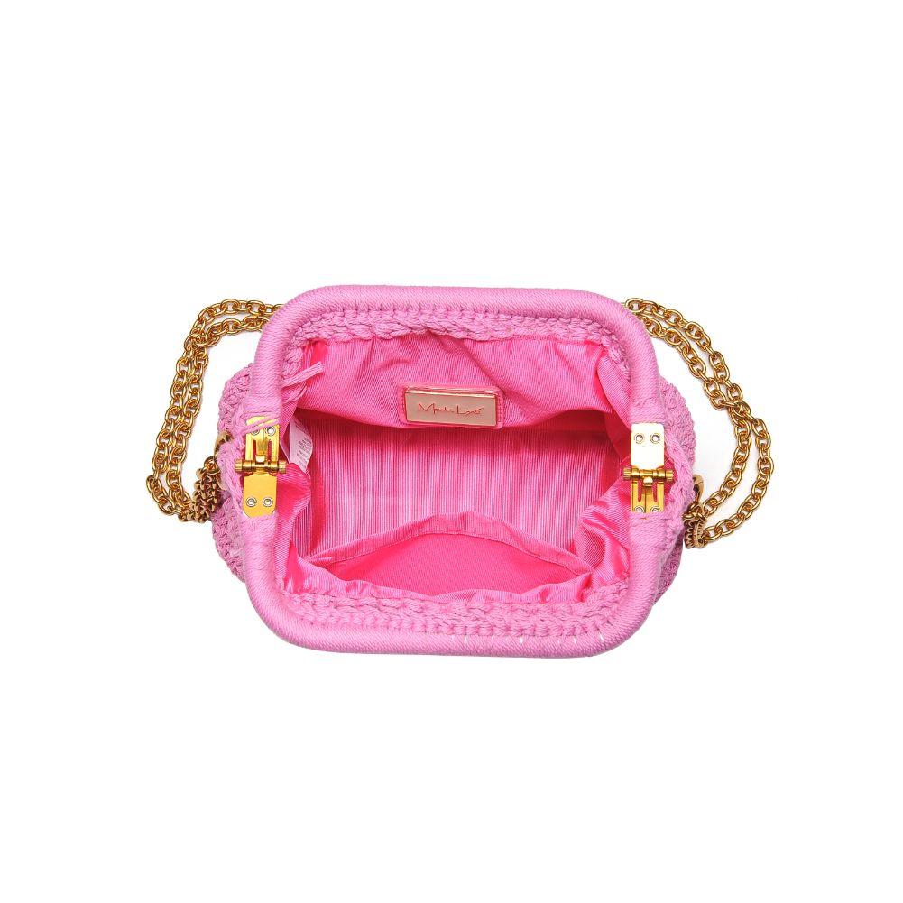 Woman wearing Pink Moda Luxe Christabel Crossbody 842017131083 View 9 | Pink