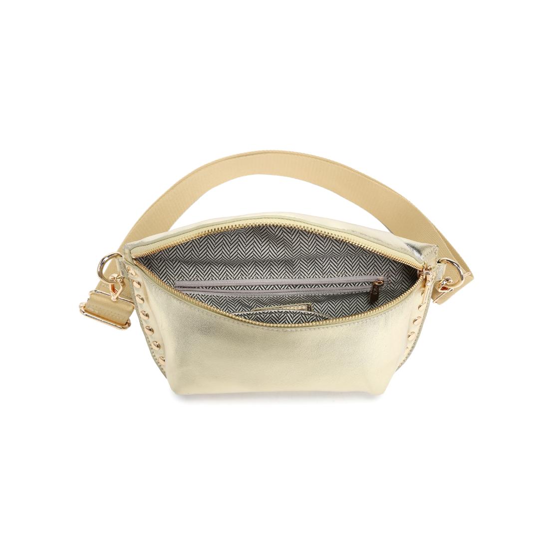Product Image of Moda Luxe Gizelle - Metallic Belt Bag 842017141495 View 4 | Gold