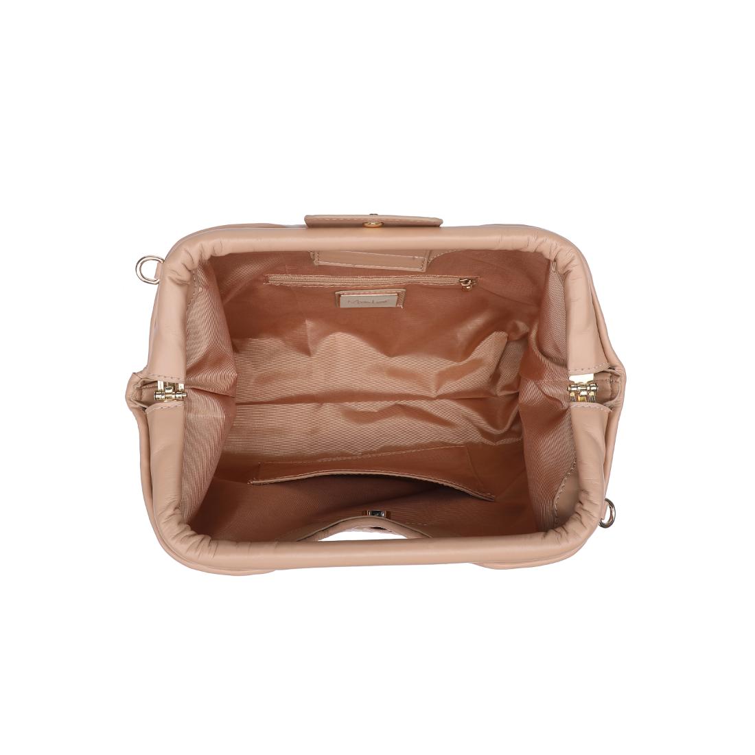 Woman wearing Nude Moda Luxe Amara Crossbody 842017138112 View 9 | Nude