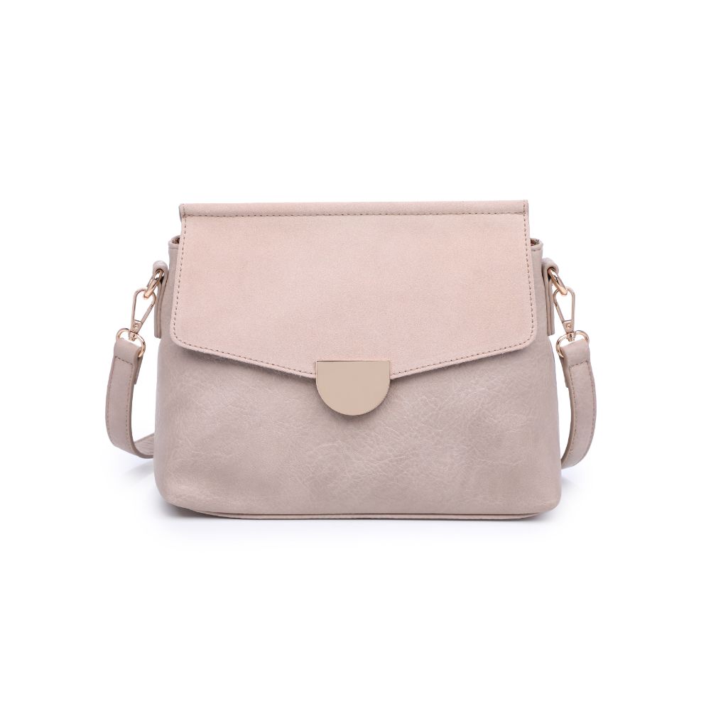 Woman wearing Nude Moda Luxe Abby Crossbody 842017128649 View 5 | Nude