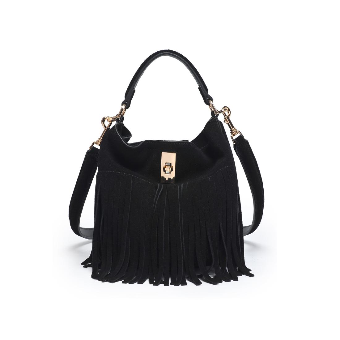 Woman wearing Black Moda Luxe Faith Crossbody 842017139034 View 5 | Black