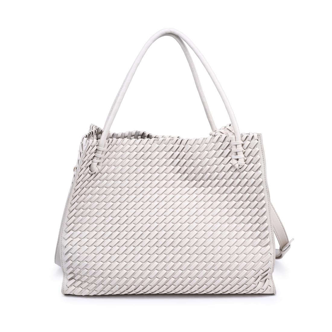 Woman wearing Cream Moda Luxe Jackie Tote 842017140849 View 5 | Cream