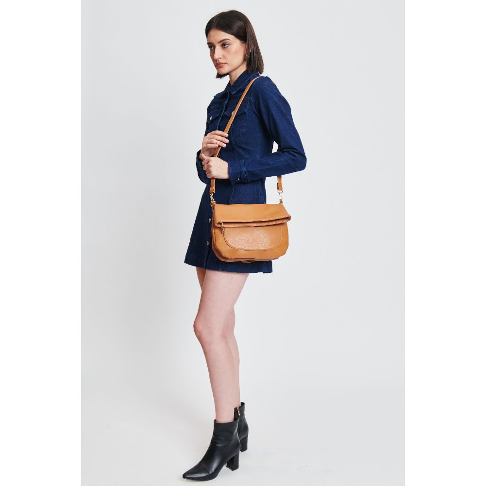 Woman wearing Tan Sol and Selene Blake Crossbody 842017132684 View 2 | Tan