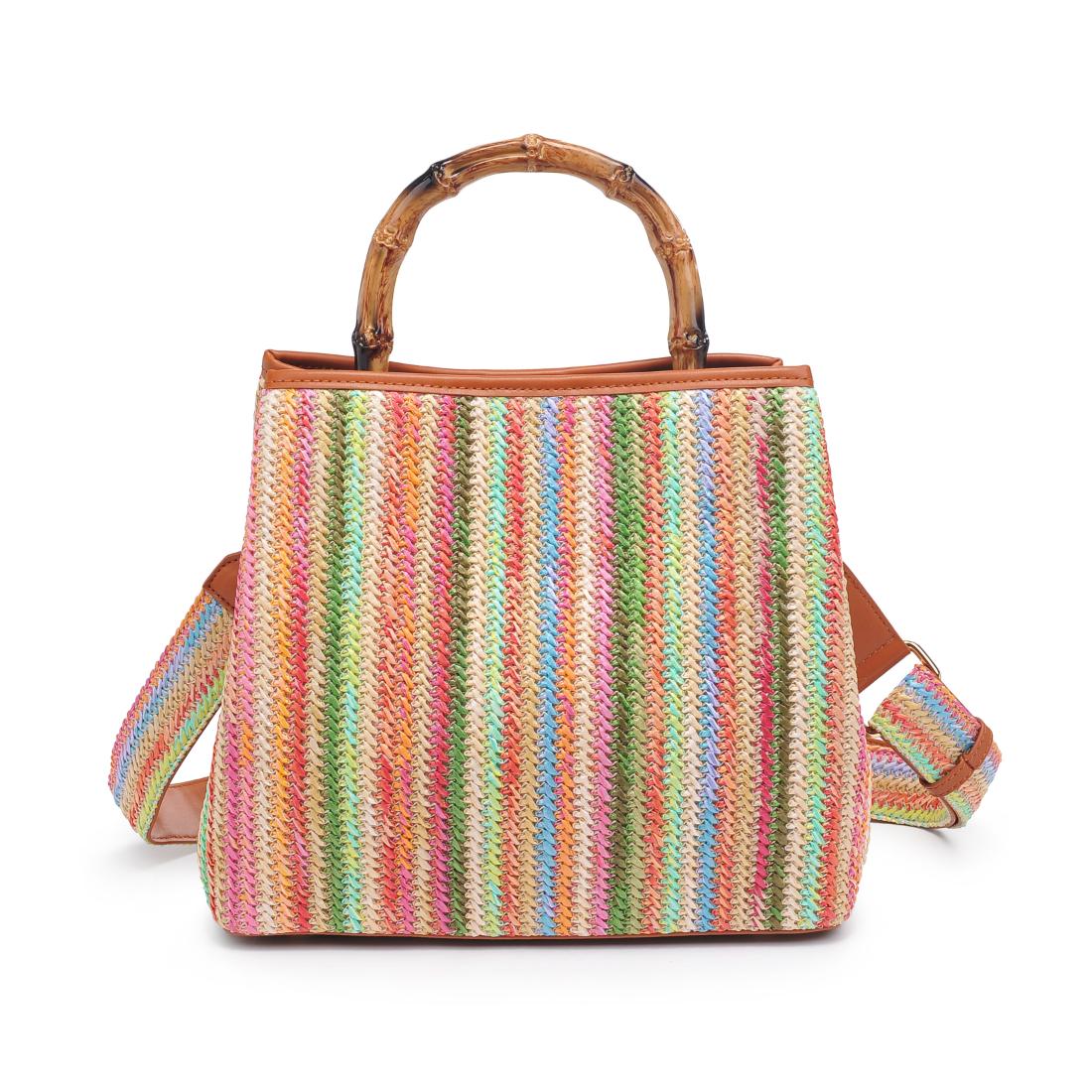 Woman wearing Multi Moda Luxe Kalani Tote 842017138570 View 7 | Multi