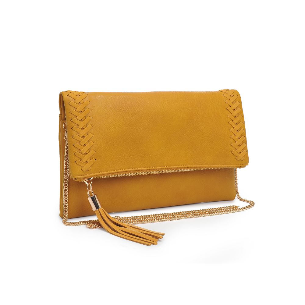 Product Image of Moda Luxe Palermo Clutch 842017126676 View 2 | Mustard