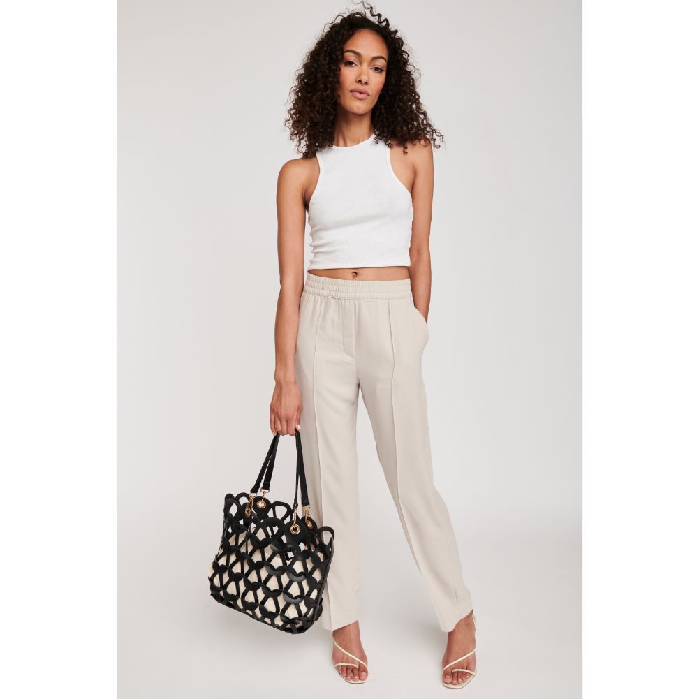 Woman wearing Black Moda Luxe Paige Tote 842017119784 View 2 | Black