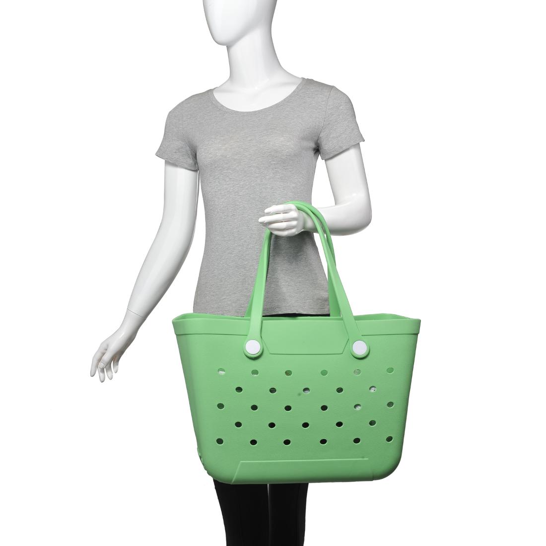 Product Image of Moda Luxe Cabo Carryall Tote 842017138914 View 5 | Soft Green