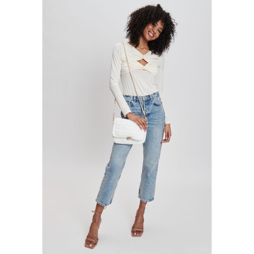 Woman wearing Cream Moda Luxe Annalise Crossbody 842017132288 View 2 | Cream